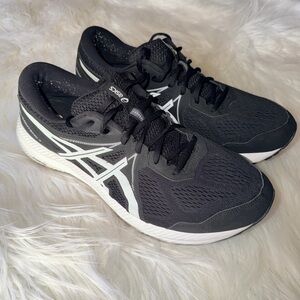 Asics Gel Contend 7 size 14 Extra Wide Black White Running Shoes